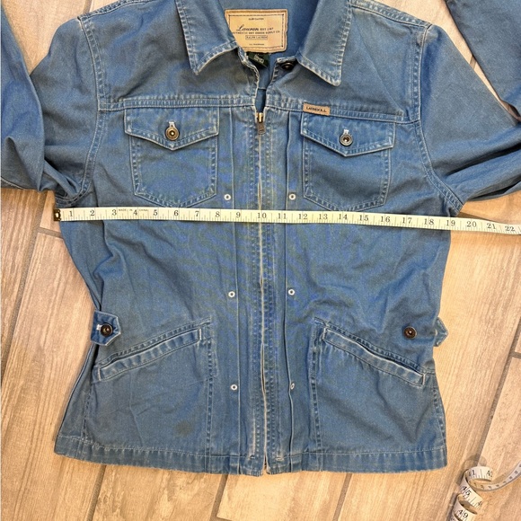 VTG 90’s Ralph Lauren Authentic Dry Goods Denim Chore Jacket Sz M Zip Utility - Picture 7 of 9